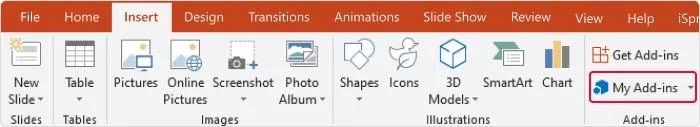 PowerPoint toolbar PowerPoint toolbar