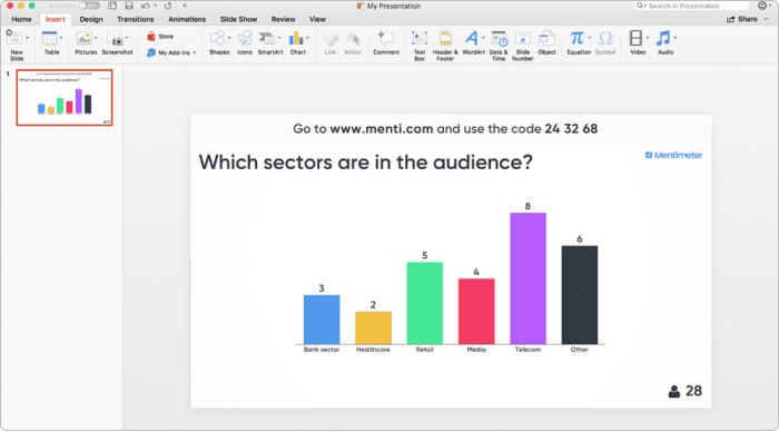 Mentimeter Mentimeter PowerPoint add-in