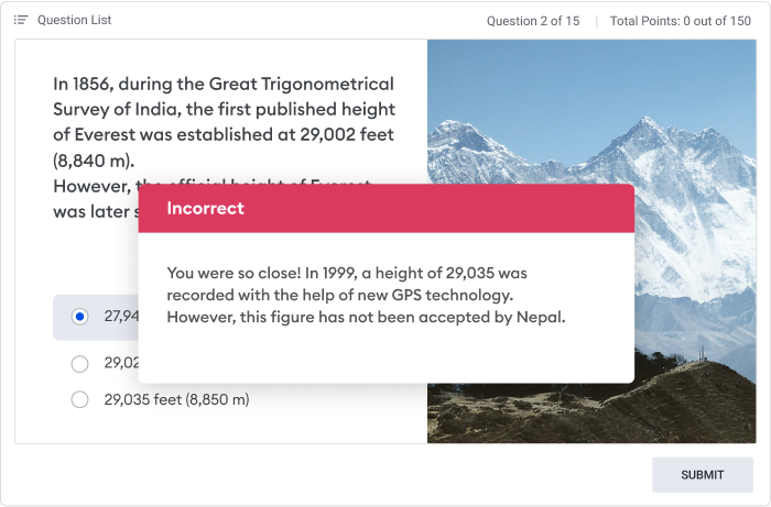 Feedback in Quizzes Automated Feedback in iSpring Suite