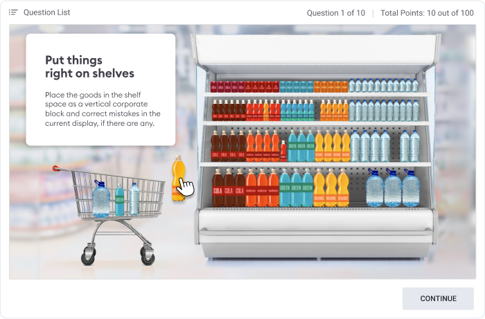 Merchandising Quiz Quiz in iSpring Suite