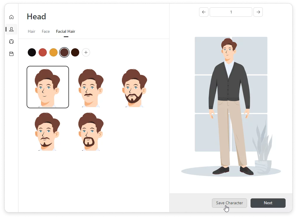 Character Builder in iSpring Suite Character Builder